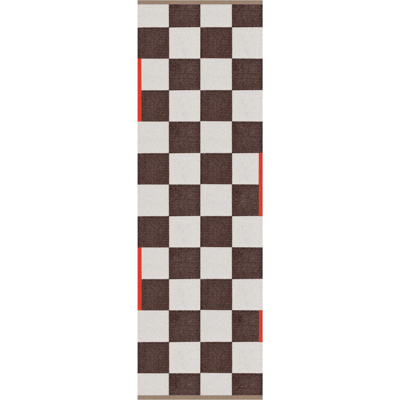 Square Plastic Mat 77x240 cm, Bruin