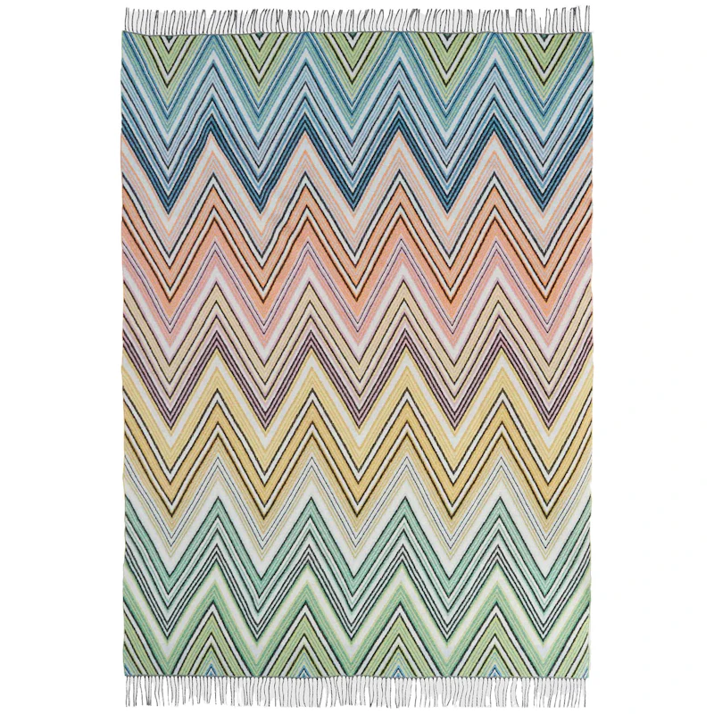 Plume Plaid 130x190 cm, Groen/Multi