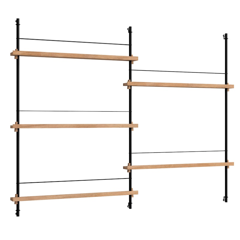 Magazine Schap 123x162 cm, Eikkleurig/Zwart