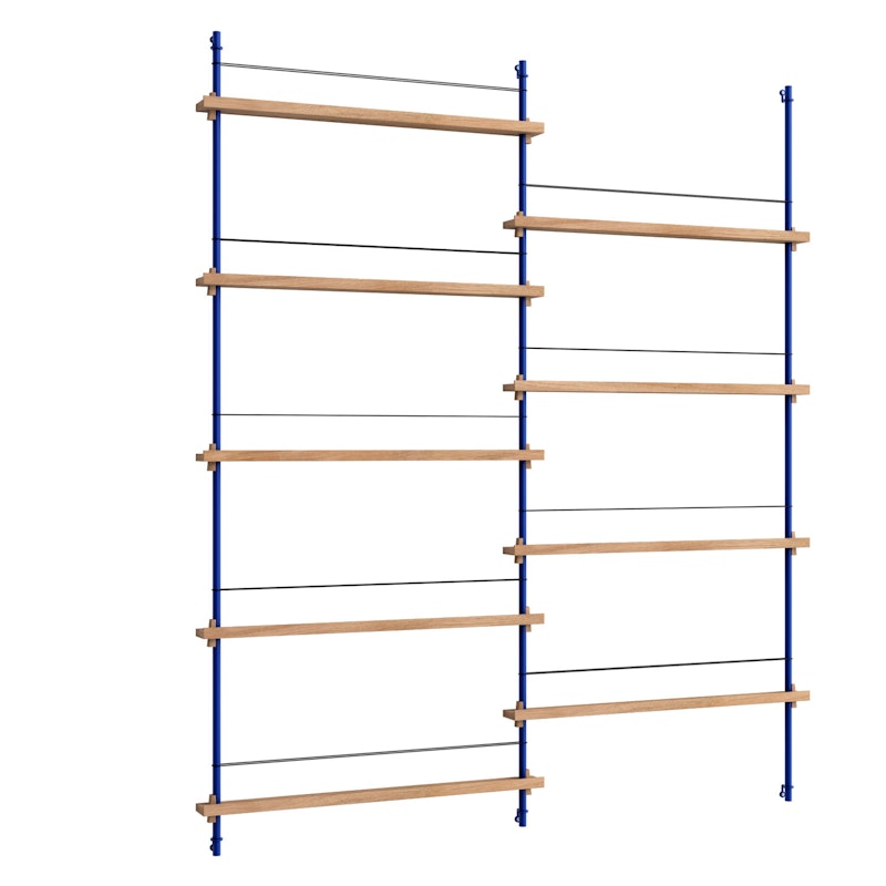 Magazine Schap 162x188 cm, Eiken/Diepblauw