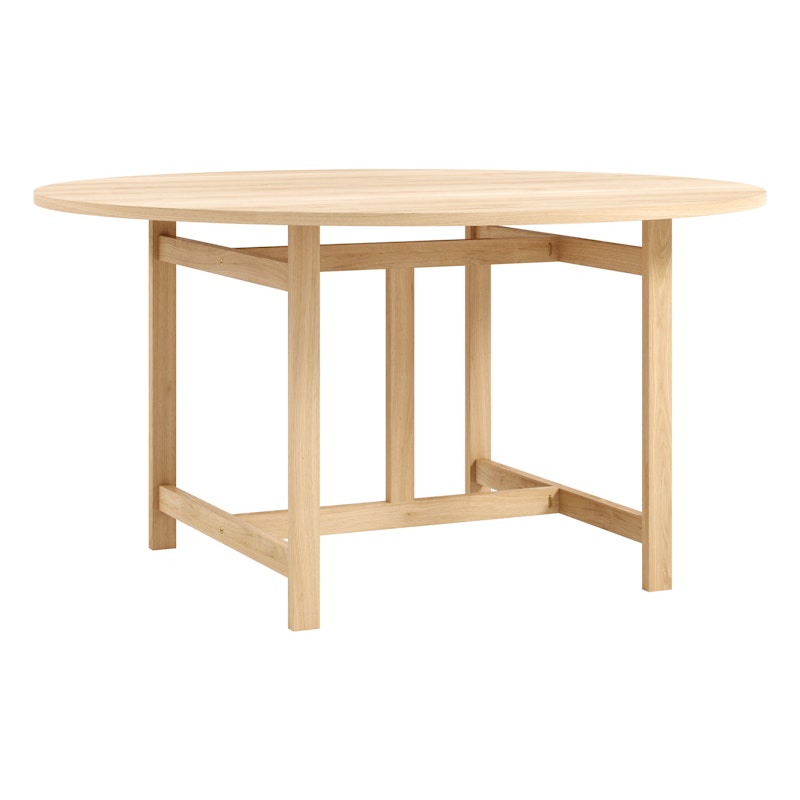 Round Eettafel Ø130 cm, Eiken