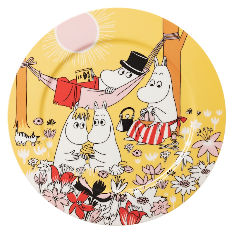 Moomin Serveerschaal 30 cm Family Time, Geel