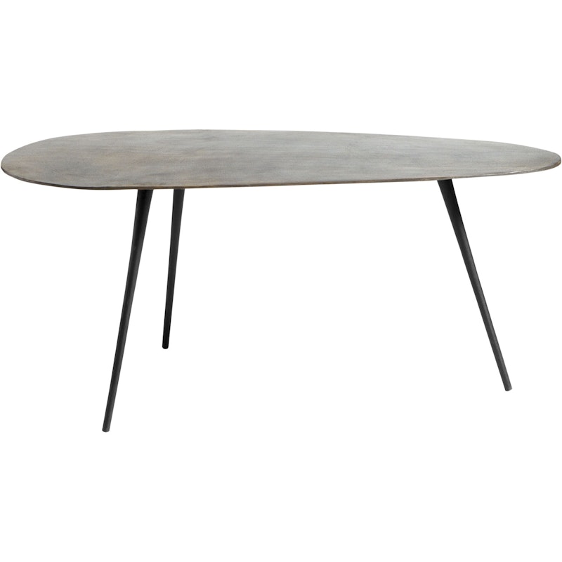 Hitch Organic Round Salontafel Zwart / Antiek Messing, 57x115 cm