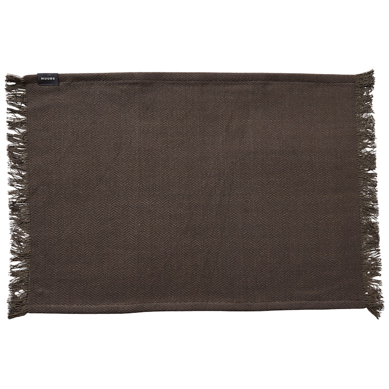 Umami Placemat 36x50 cm, Bruin / Zwart