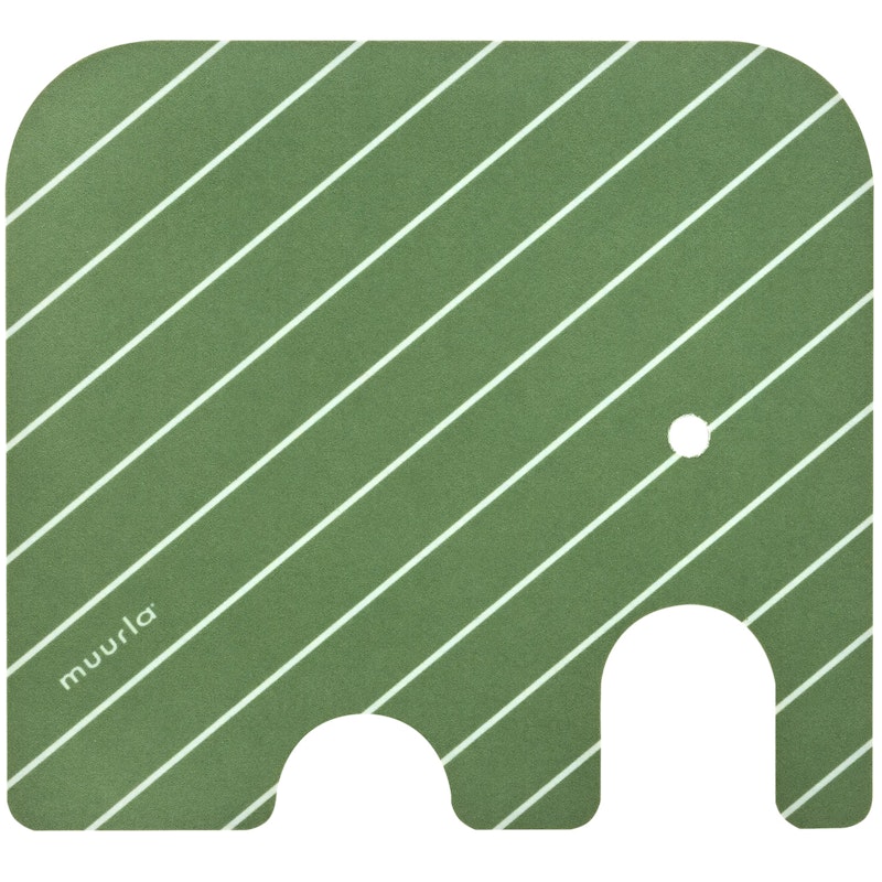 Elephant Onderzetter 10x11 cm, Groen