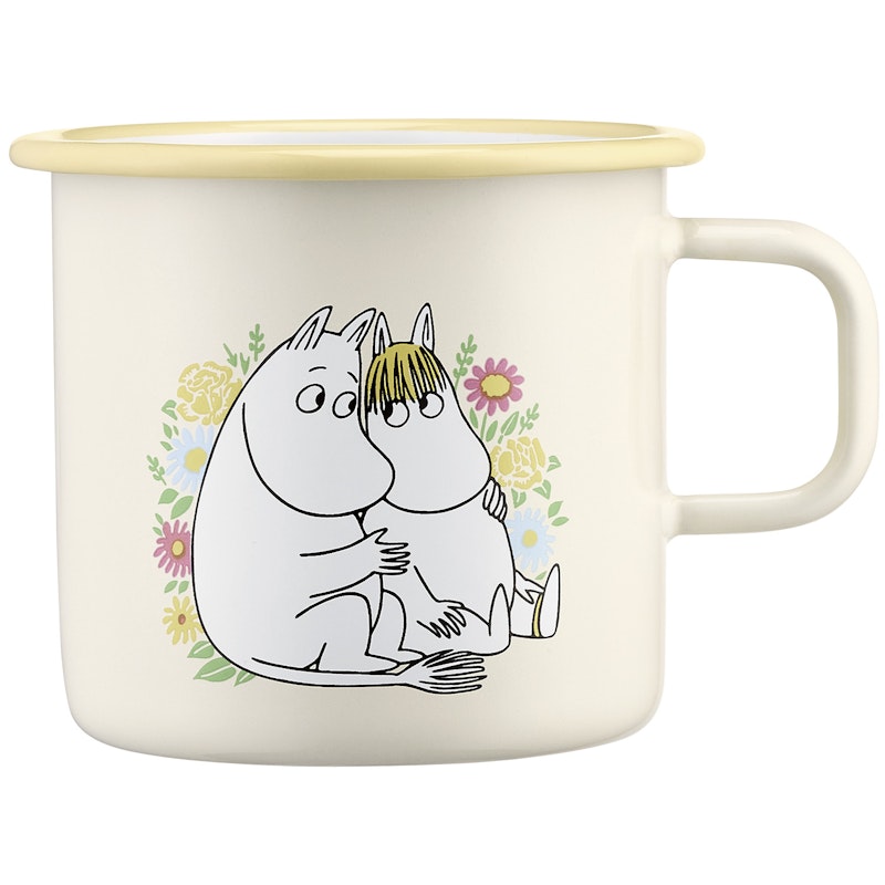 Moomin Flowers Emaille Mok 55 cl