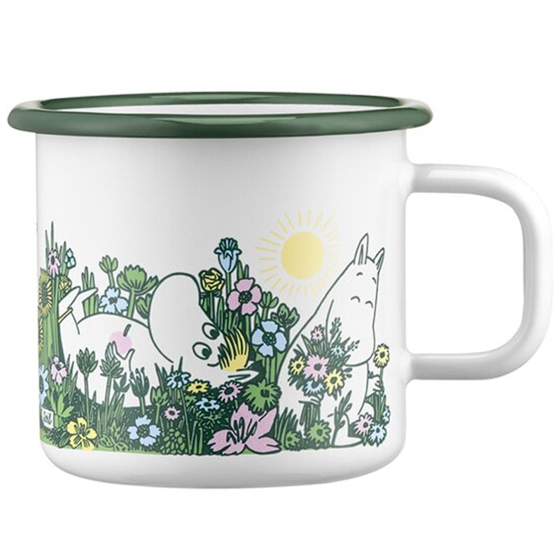 Moomin In the garden Emaille Mok 37 cl