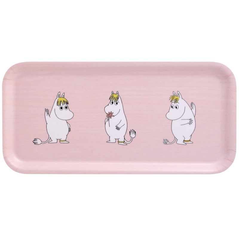 Moomin Retro Dienblad 27x13 cm, Roze