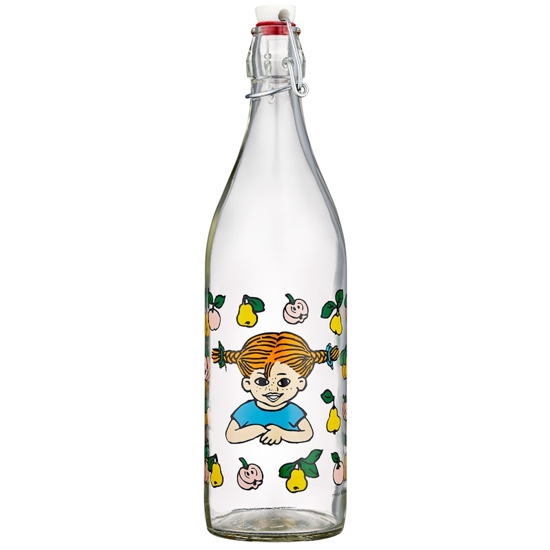 Pippi Fruits Glazen Fles 1 L