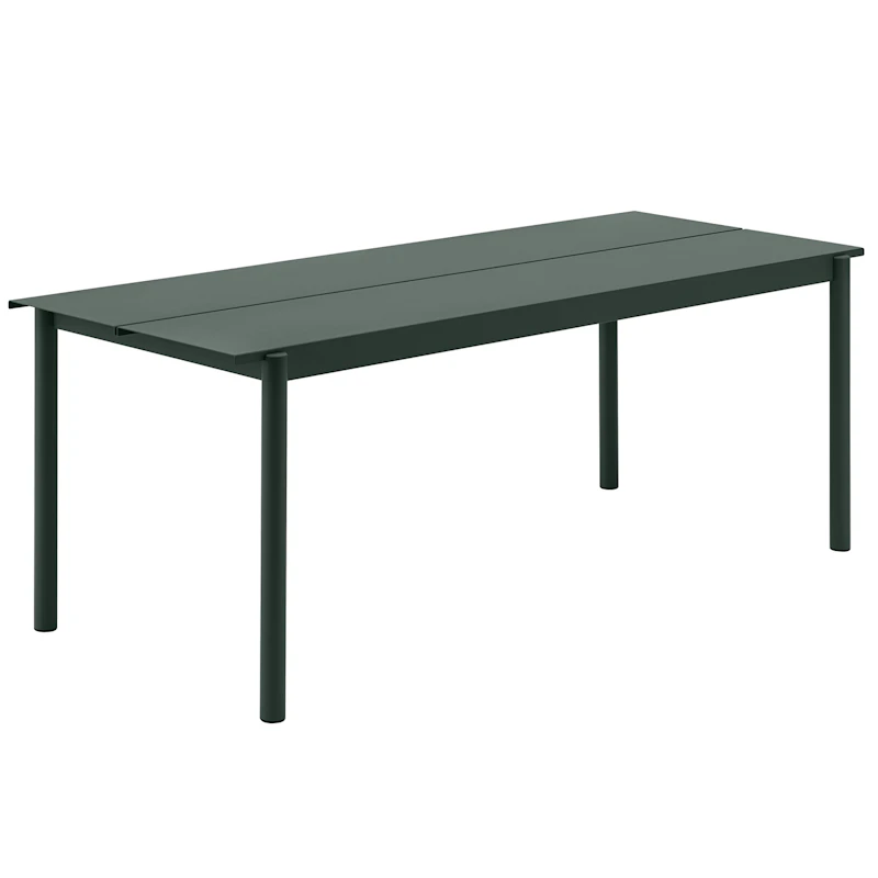 Linear Tafel Staal 75x200 cm, Donkergroen