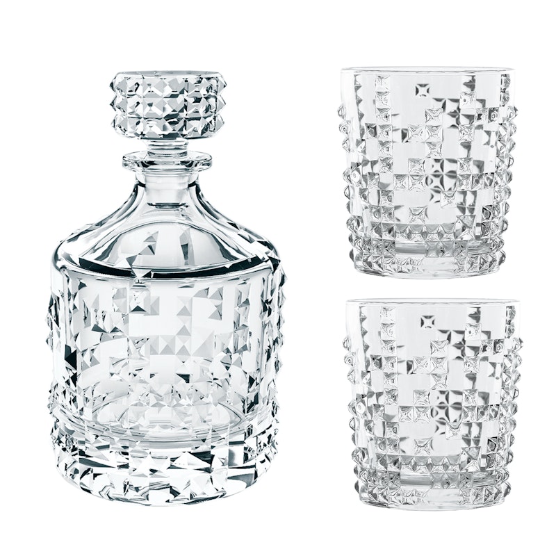 Punk Decanter & 2 Whisky Tumbler