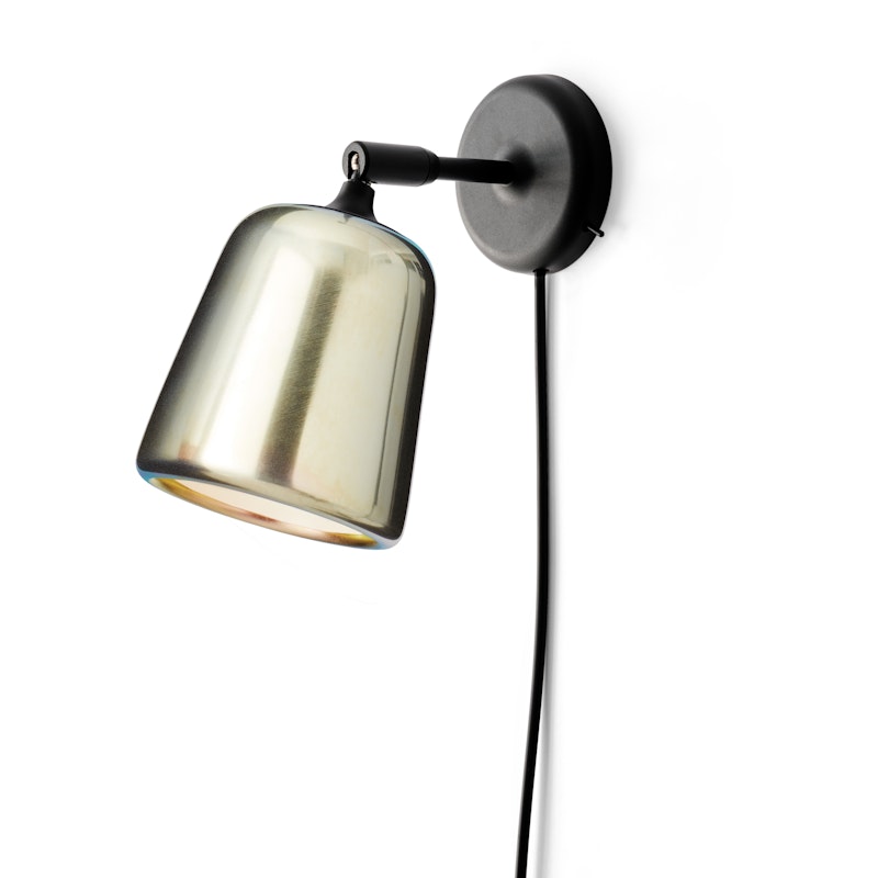 Material Wall Lamp, Yellow Steel