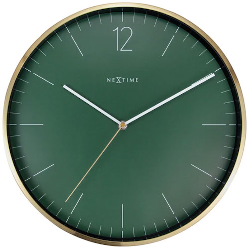 Essential Gold Wandklok 34 cm, Groen