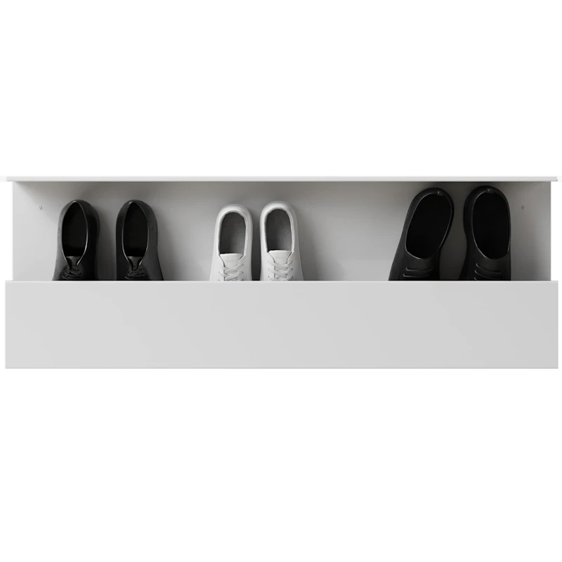 Schoenenrek 100 cm, Wit