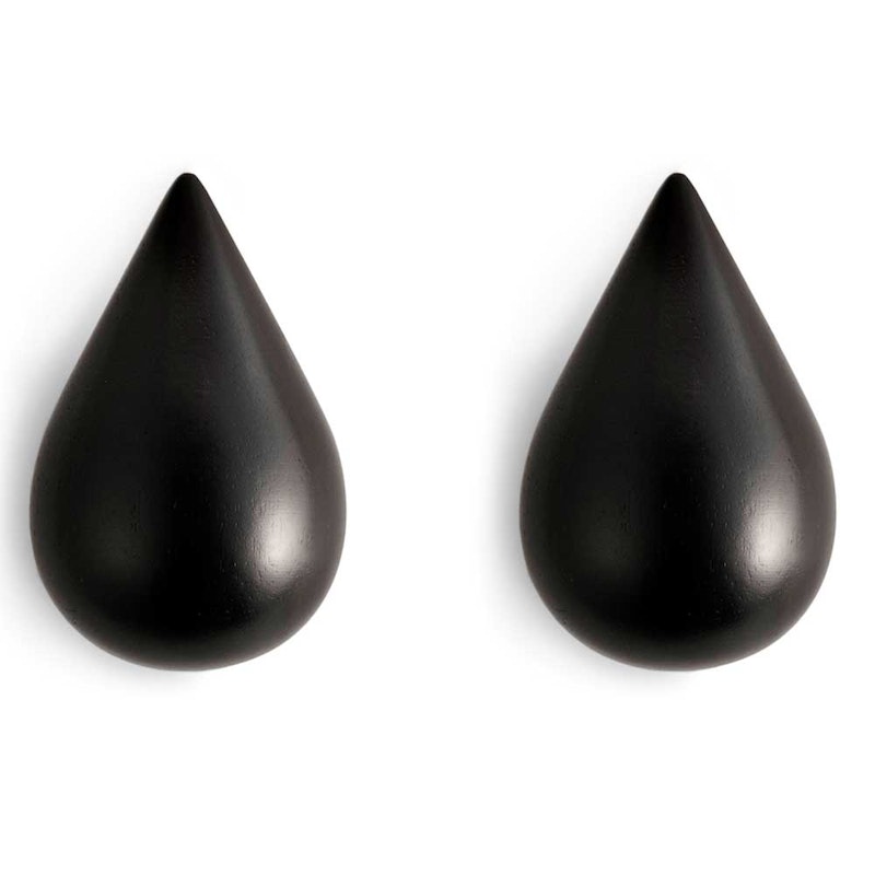 Drop it Hanger, Black, Large, 2 pcs.