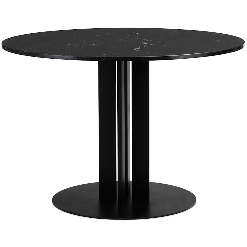 Scala Eettafel Ø110 cm, Zwart Marmer