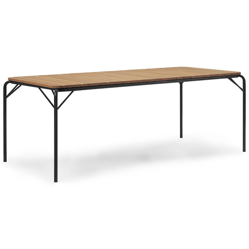 Vig Tafel 90x200 cm, Robinia / Zwart