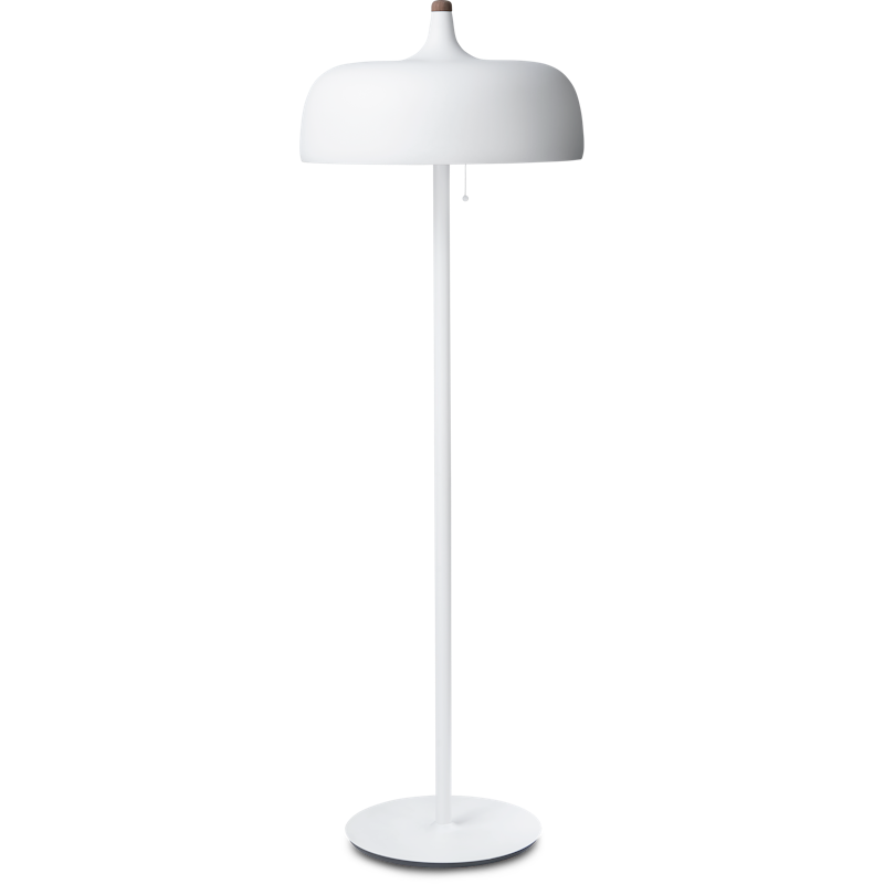 Acorn Vloerlamp, Mat Wit