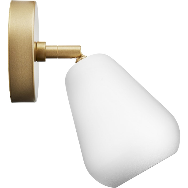 Anoli Spot Surface Wand-/Plafondlamp, Wit / Nordic Gold