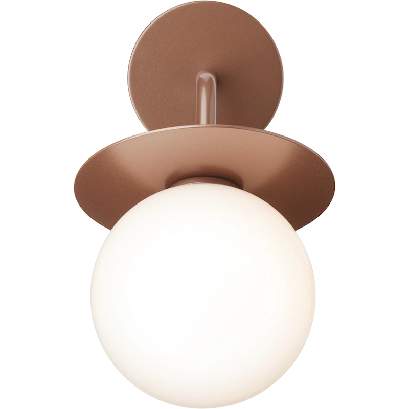Liila Wandlamp Voor Buiten, Donkerbrons / Opaal
