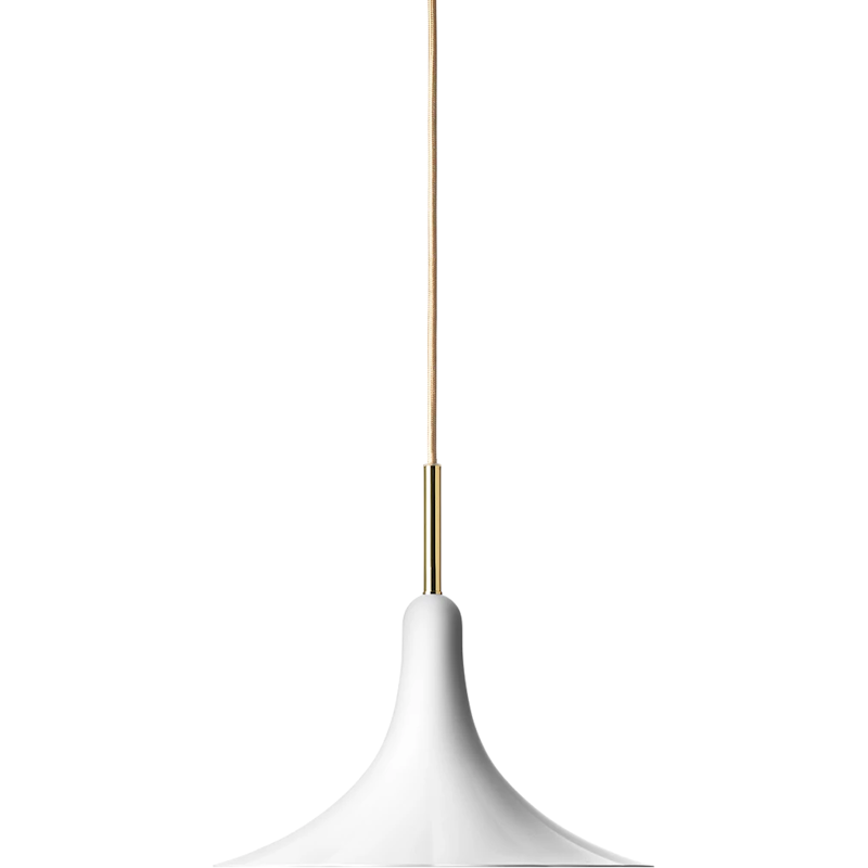 Petalii 1 Hanglamp 280 mm, Wit / Messing