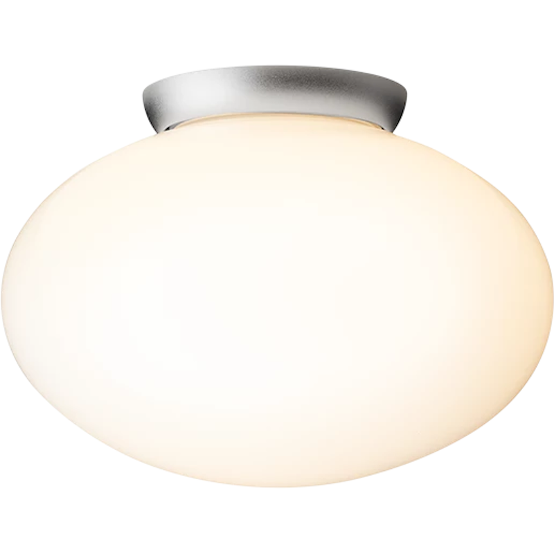 Rizzatto 301 Plafondinbouwlamp, Zilver / Opaal