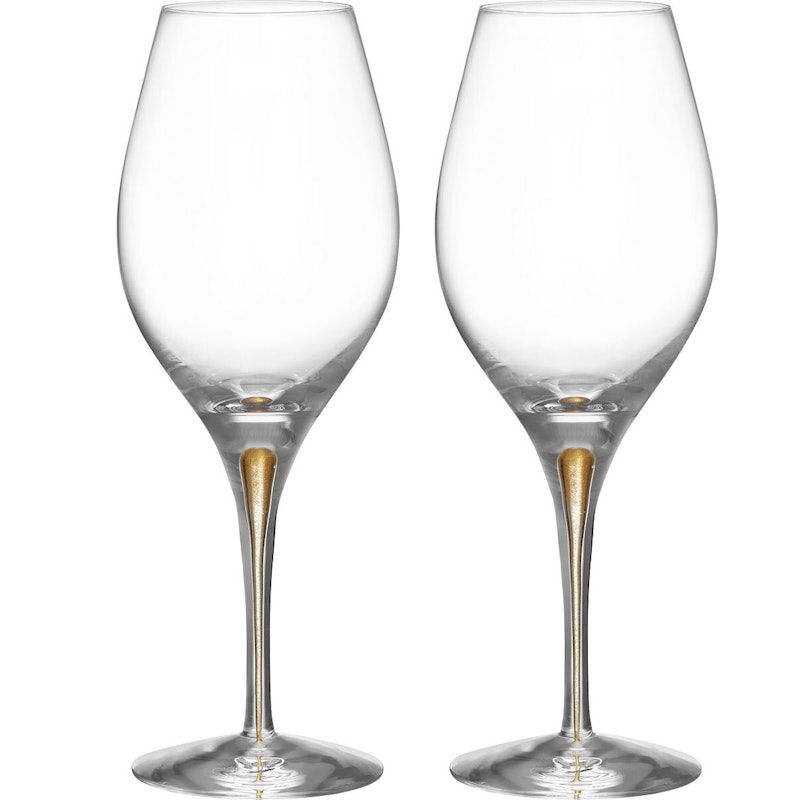 Intermezzo Wijnglas Balance Pak van 2 44 cl, Goud