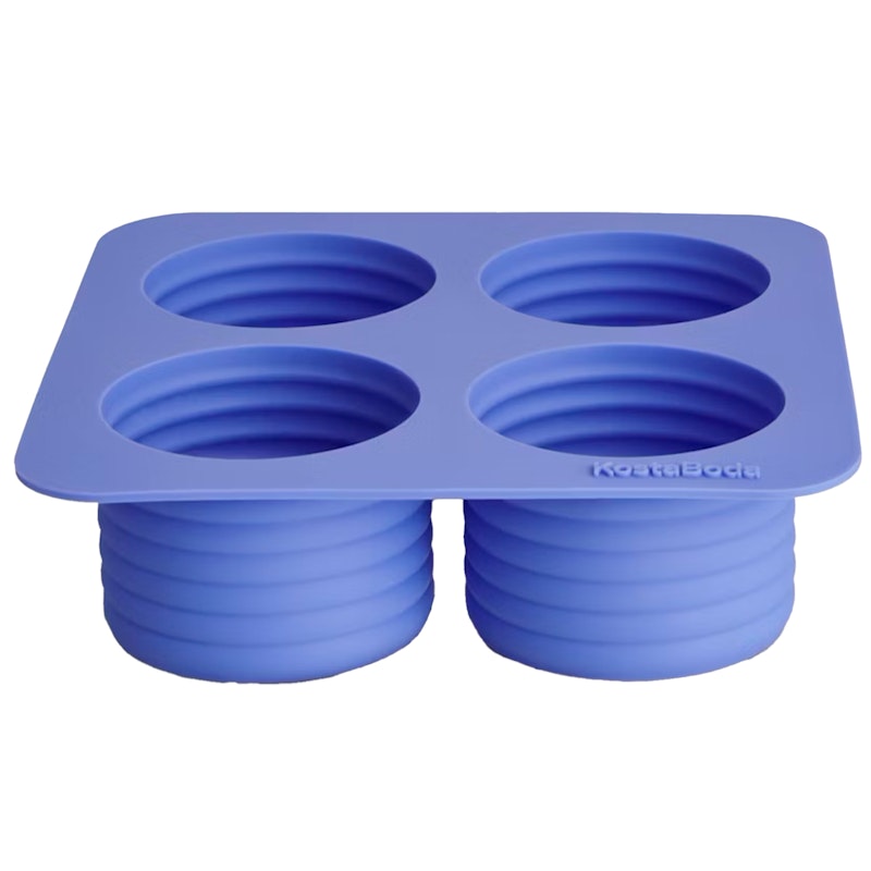 Viva Ijsblokjesbakje 4x13 cl, Sea Blue