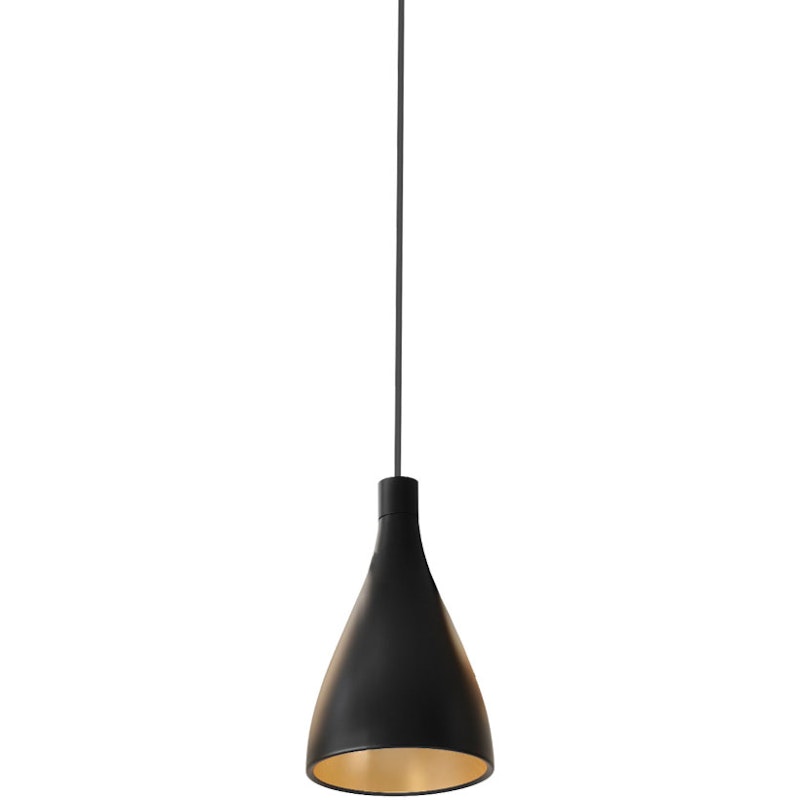 Swell Hanglamp 20 cm, Zwart / Messing