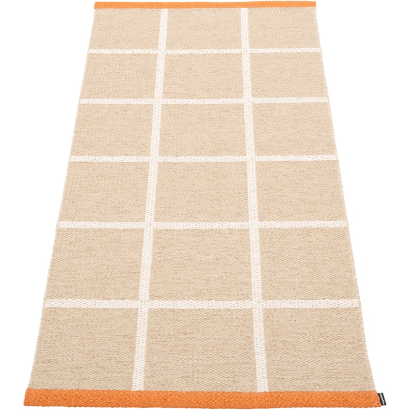 Criss Plastic Mat Beige / Vanilla / Pale Orange, 70x150 cm