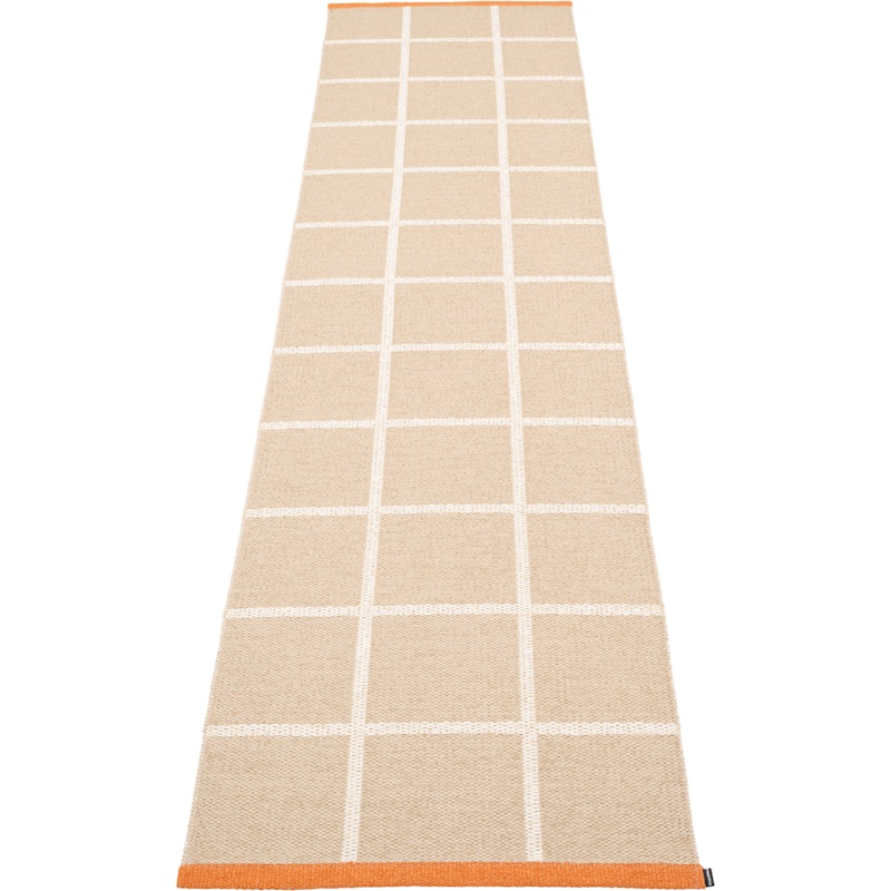 Criss Plastic Mat Beige / Vanilla / Pale Orange, 70x300 cm
