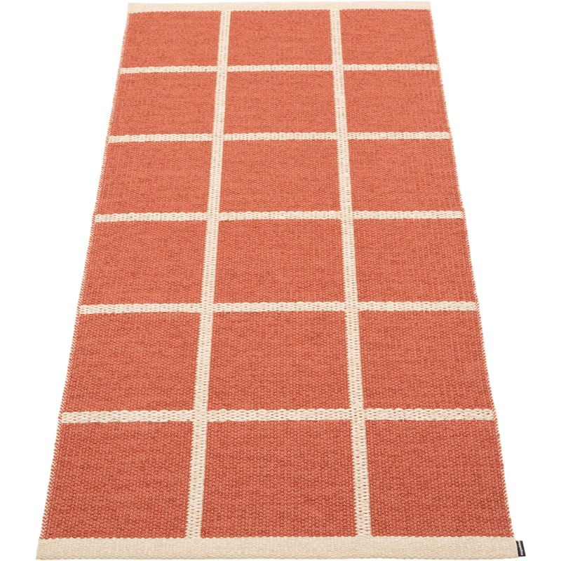 Criss Plastic Mat Brick / Cream, 70x150 cm