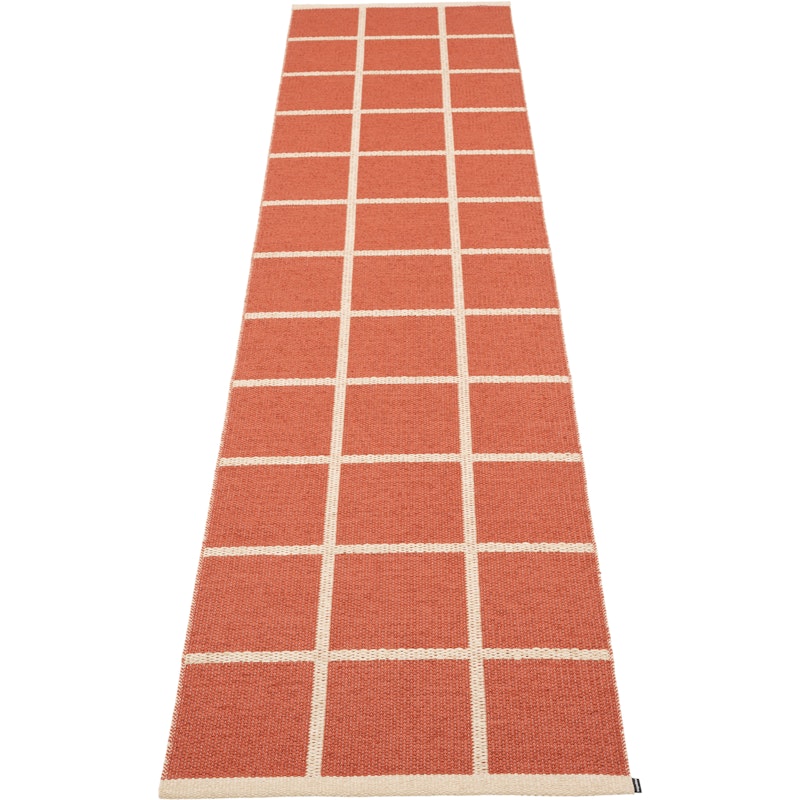 Criss Plastic Mat Brick / Cream, 70x300 cm