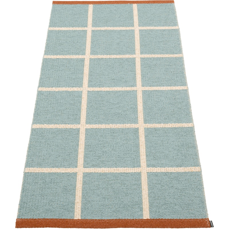 Criss Plastic Mat Haze / Cream / Rust, 70x150 cm