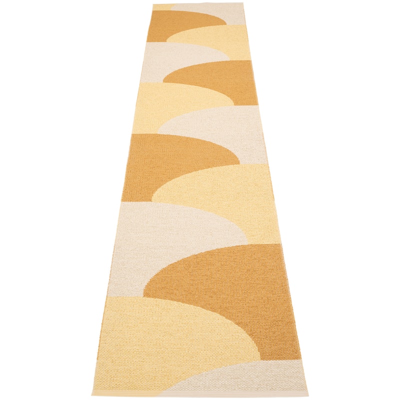 Hill Vloerkleed 70x360 cm, Ochre / Pale Yellow / Cream