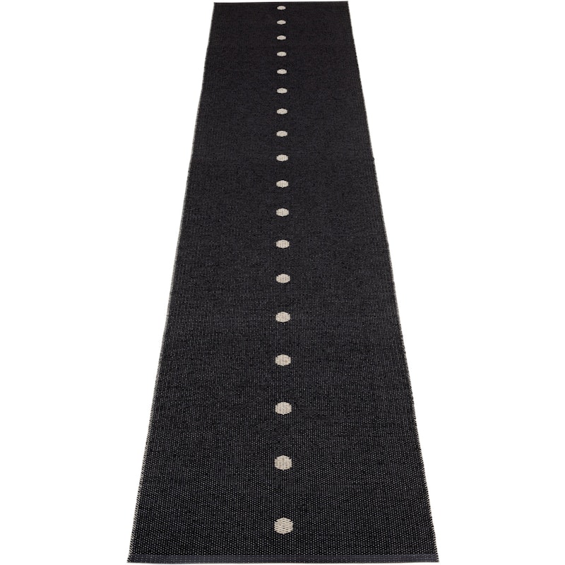 Peg Rug 70x360 cm, Black/Lin