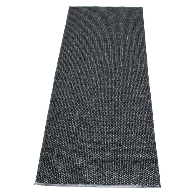 Svea Rug Black Metallic/Black, 70x320 cm