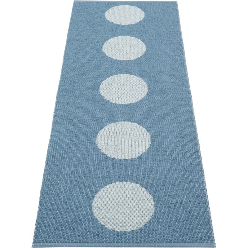 Vera Pop Vloerkleed 70x200 cm, River Blue / Blue Fog