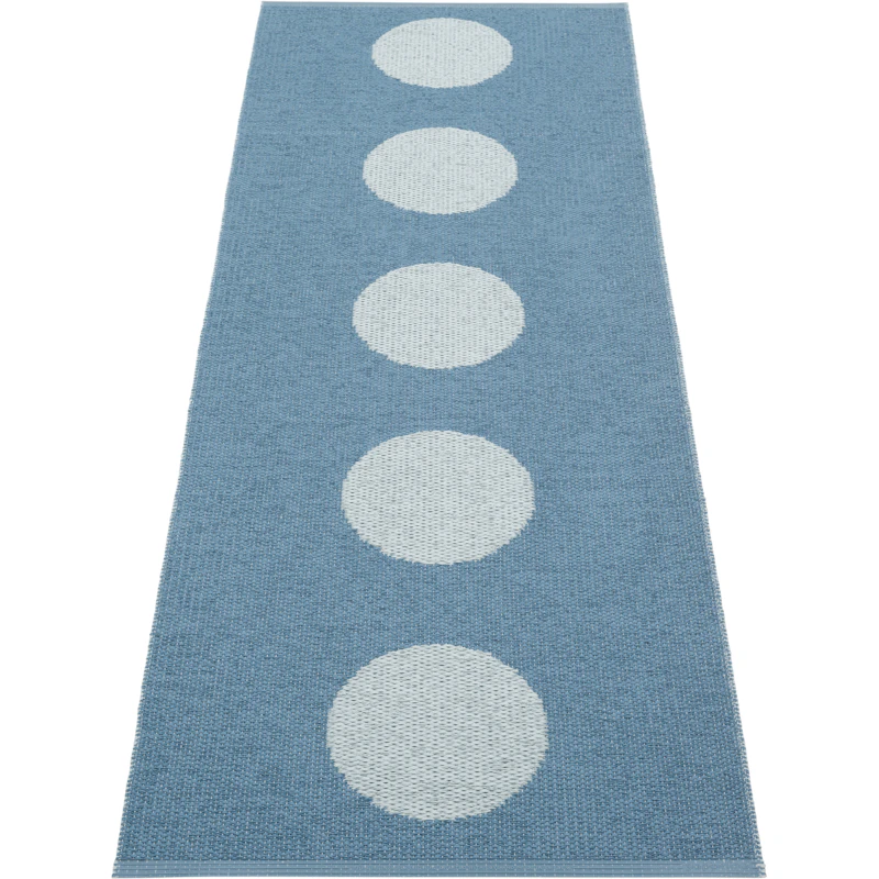 Vera Pop Vloerkleed 70x200 cm, River Blue / Blue Fog