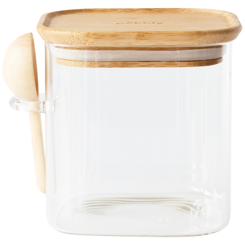 Glazen Pot Met Lepel, 80 cl