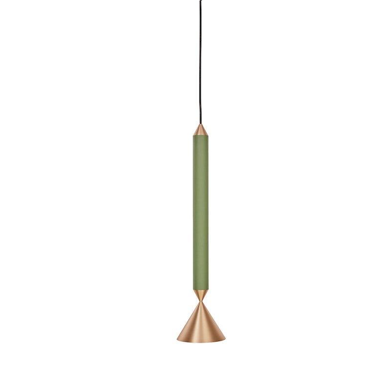 Apollo 39 Hanglamp, Forest / Geborsteld Messing