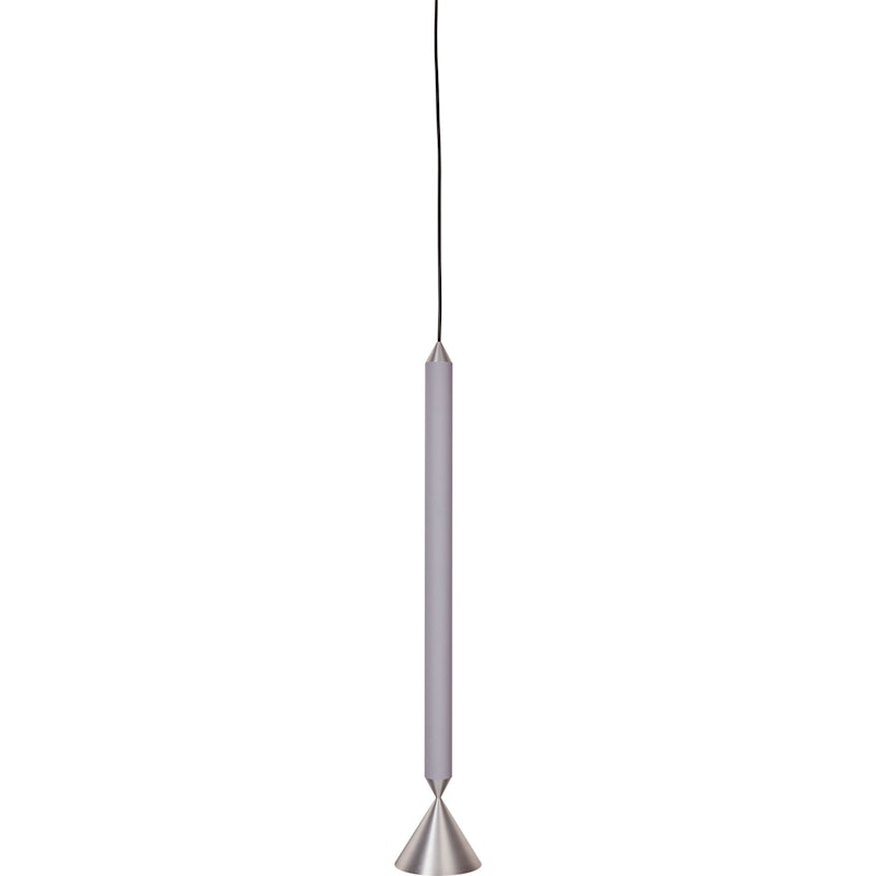 Apollo 59 Hanglamp, Lichtgrijs / Gepolijst Aluminium