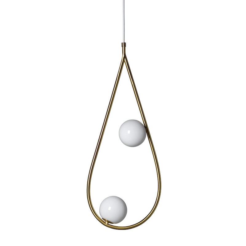 Pearls 65 Pendant, Brass