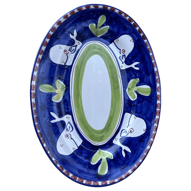 Amalfi Serveerschaal 37 cm, Blauw