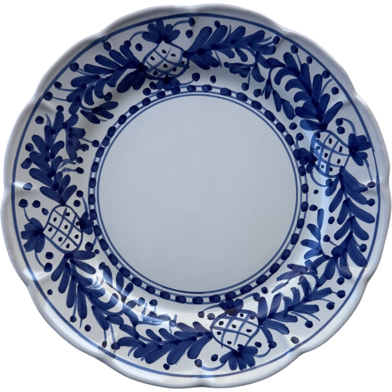 Positano Bord 26 cm, Blauw