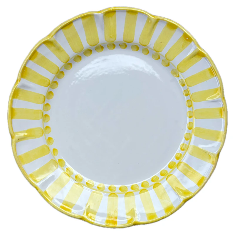 Riviera Dinerbord 26 cm, Geel