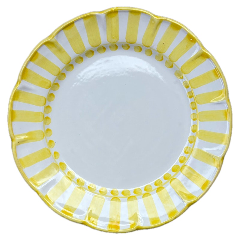 Riviera Dinerbord 26 cm, Geel