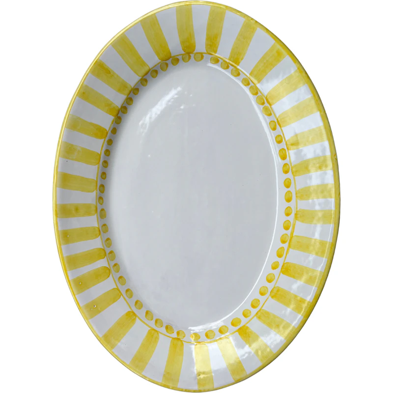 Riviera Serveerschaal Ovaal 37 cm, Geel