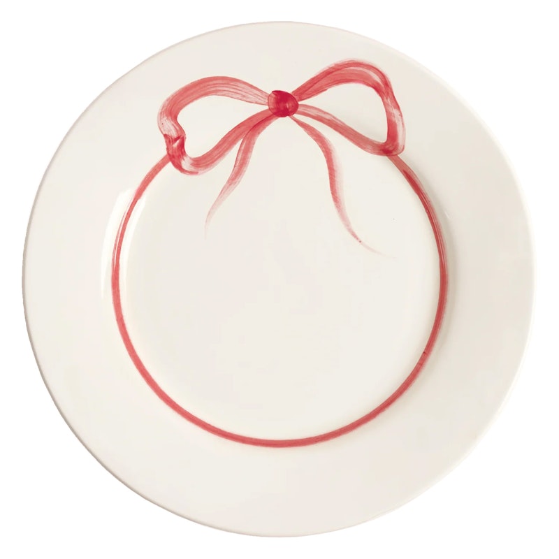 Bow Bord 28 cm, Donkerroos