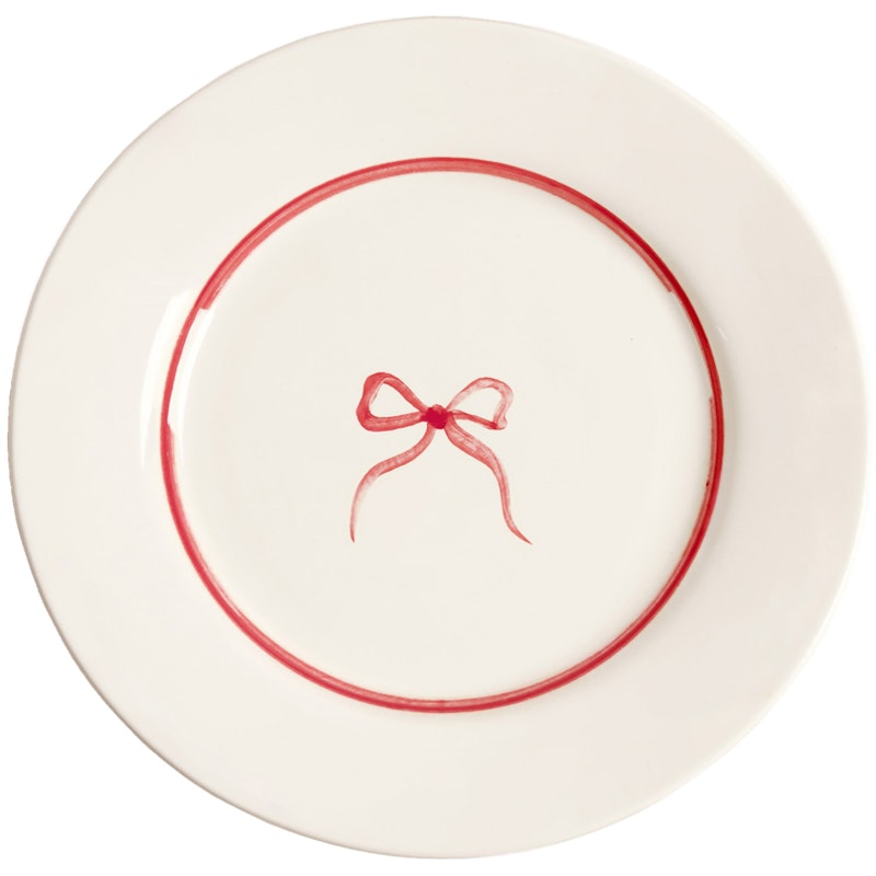 Bow Bordje 22 cm, Donkerroos